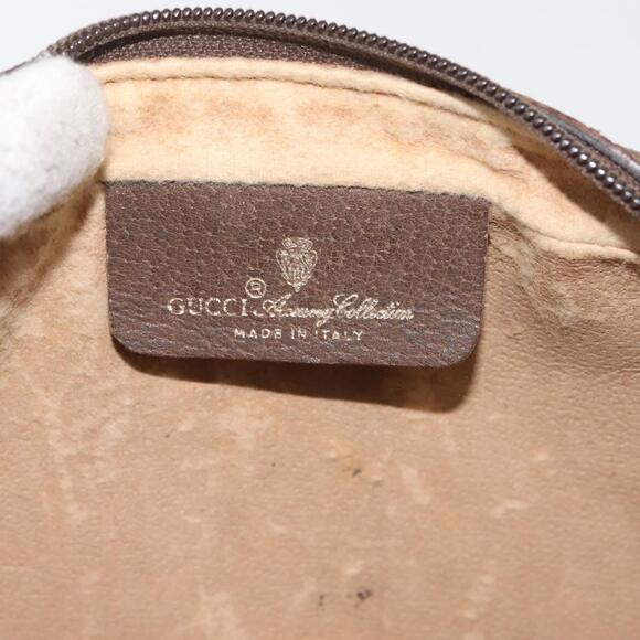 GUCCI GG Supreme Web Sherry Line Clutch Bag PVC Beige 156 01 012 Auth th6330 - Picture 9 of 16